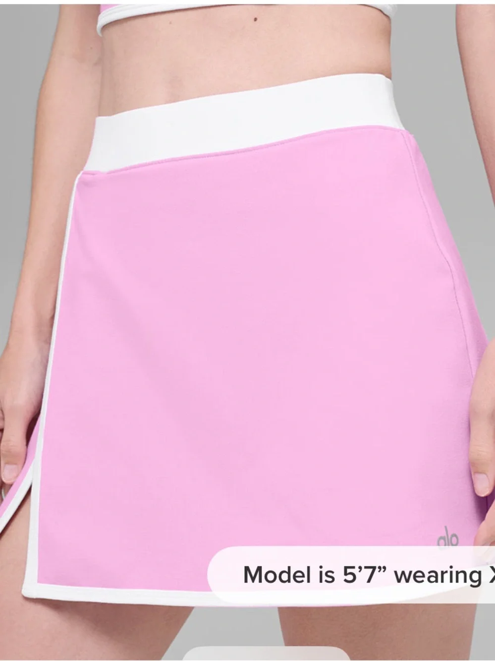 ALO Yoga Airbrush Streamlined Skirt - Pink & White